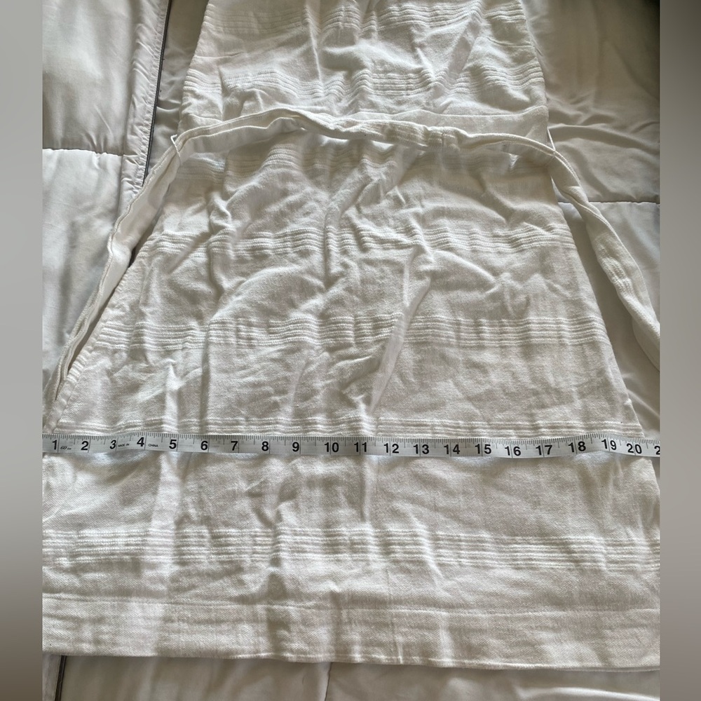 FreePeople White Linen Mini Dress size M - Picture 7 of 8